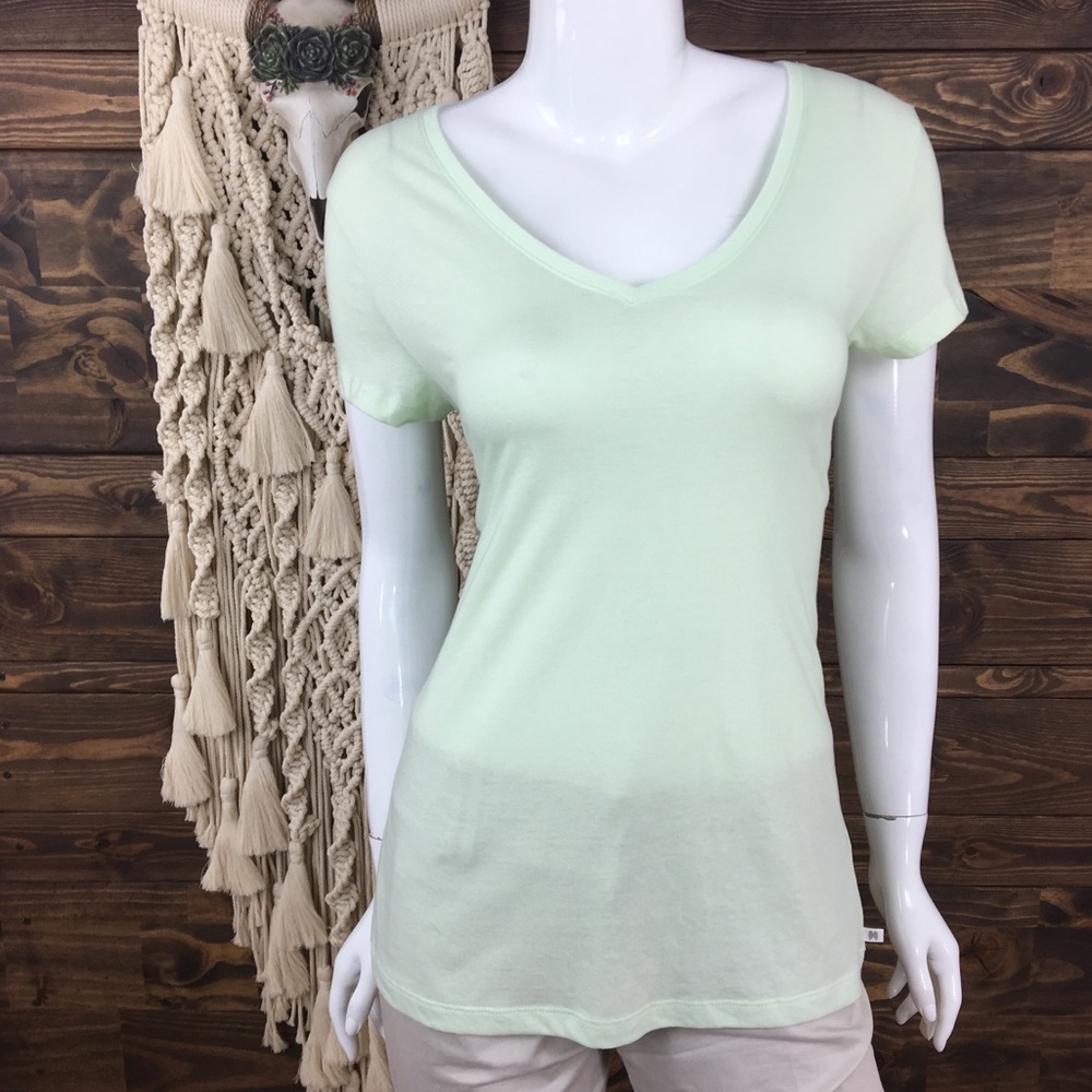 Victoria’s‎ Secret | V-Neck Tee Wing Logo Mint Green Basic Tee